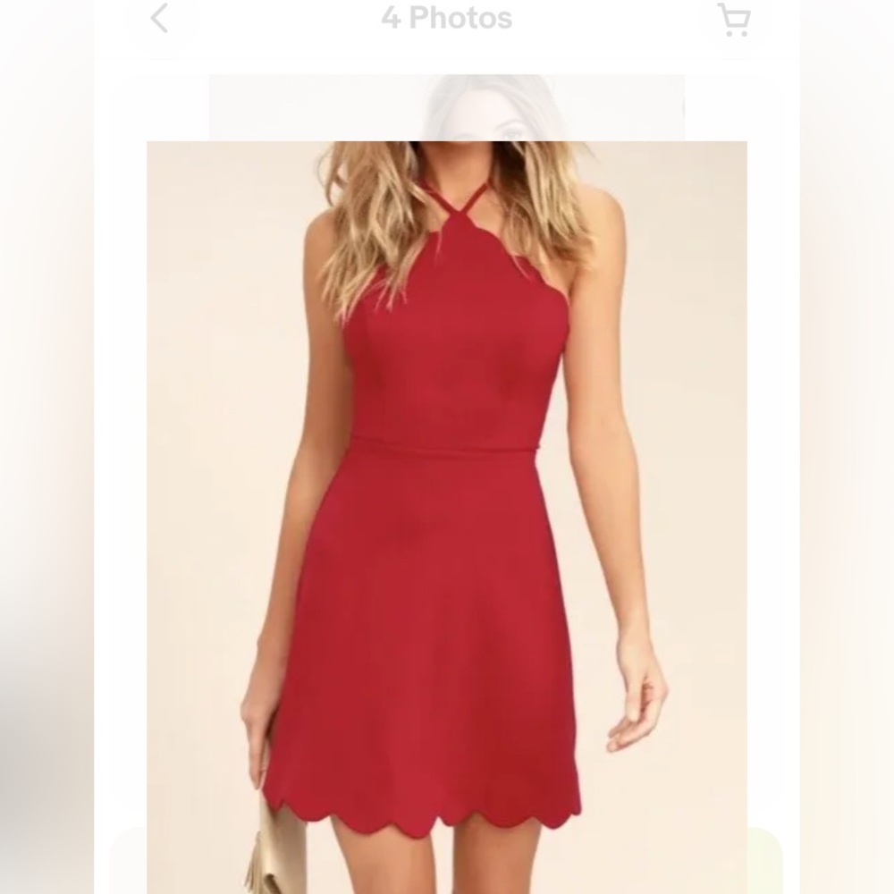 Lush Clothing Red Dress X-Small Junior